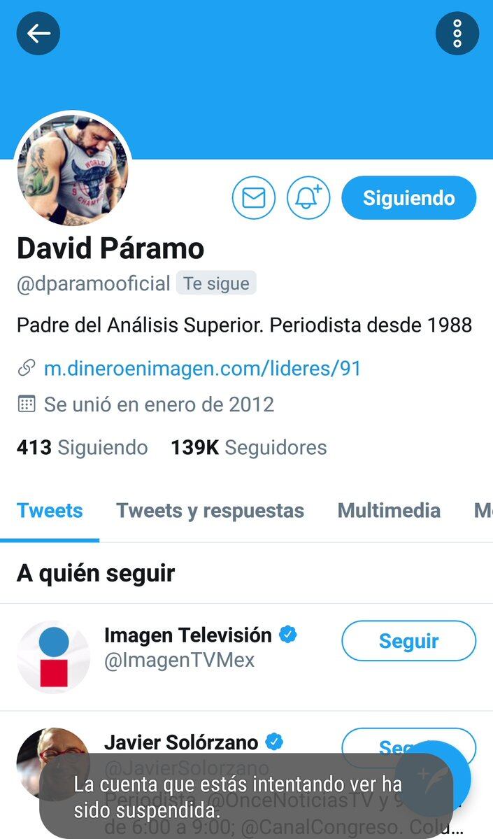 Suspenden cuenta al economista David Páramo