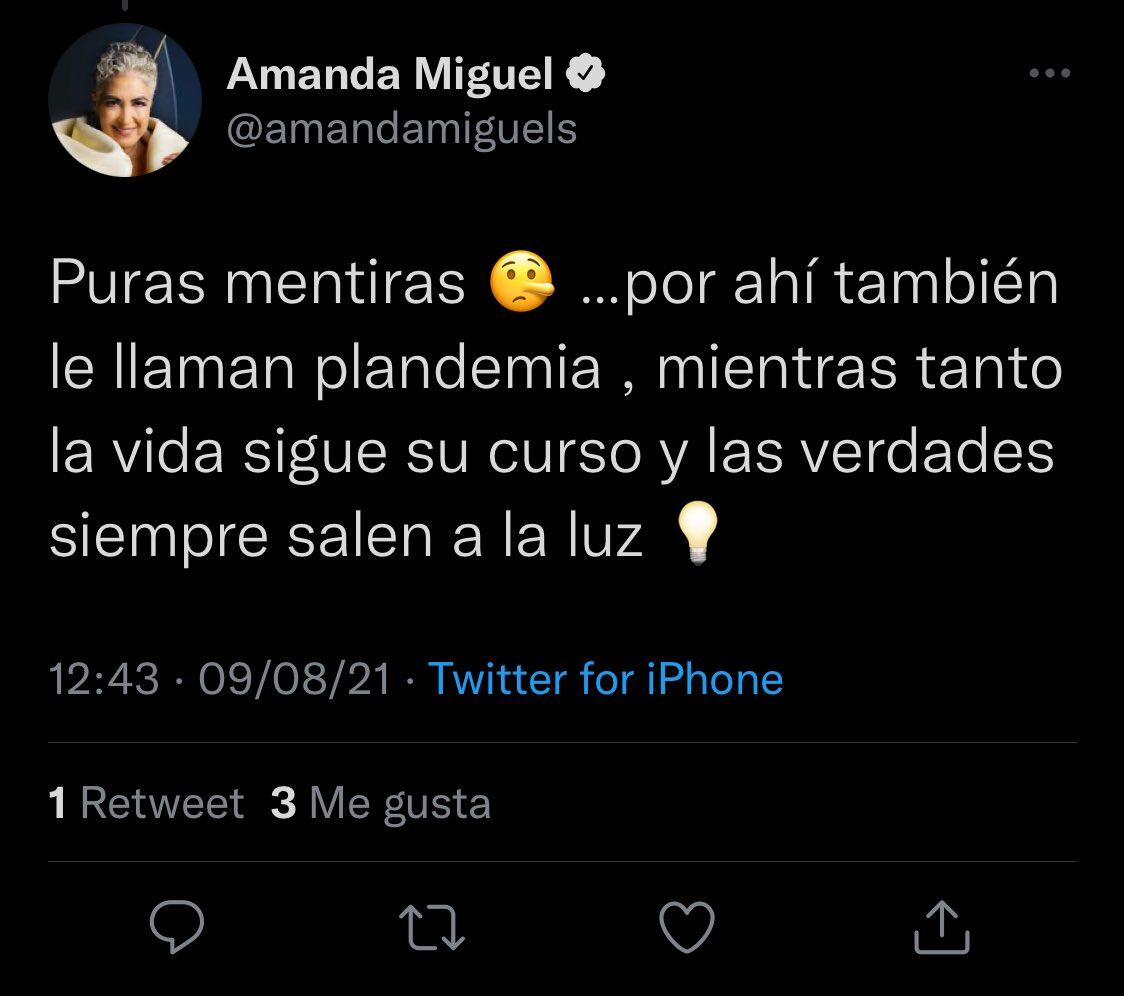 PUBLICACIONES ANTIVACUNAS DE AMANDA MIGUEL