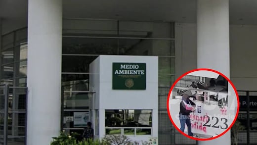 Encapuchados causan destrozos en protesta frente a Semarnat