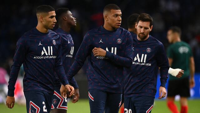 Kylian Mbappé y Lionel Messi