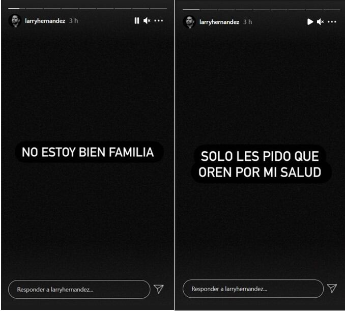 Historias de Larry Hernández en Instagram