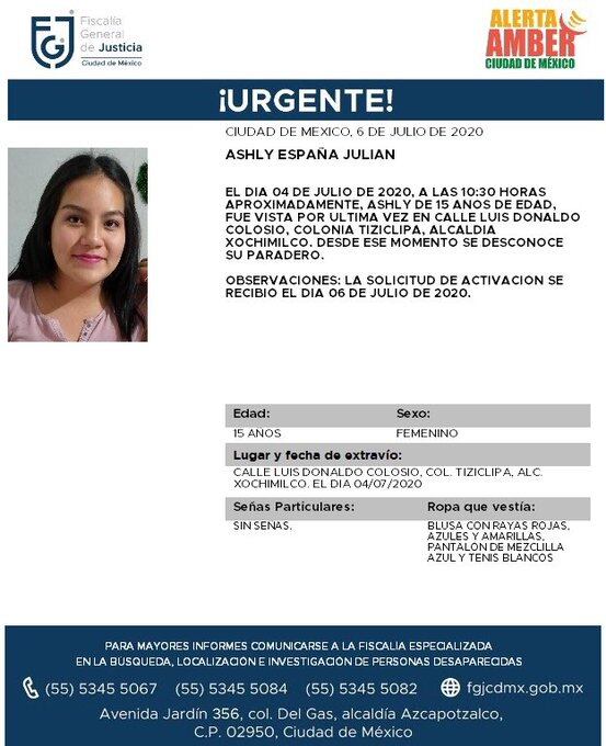 Ficha de búsqueda de Ashly.