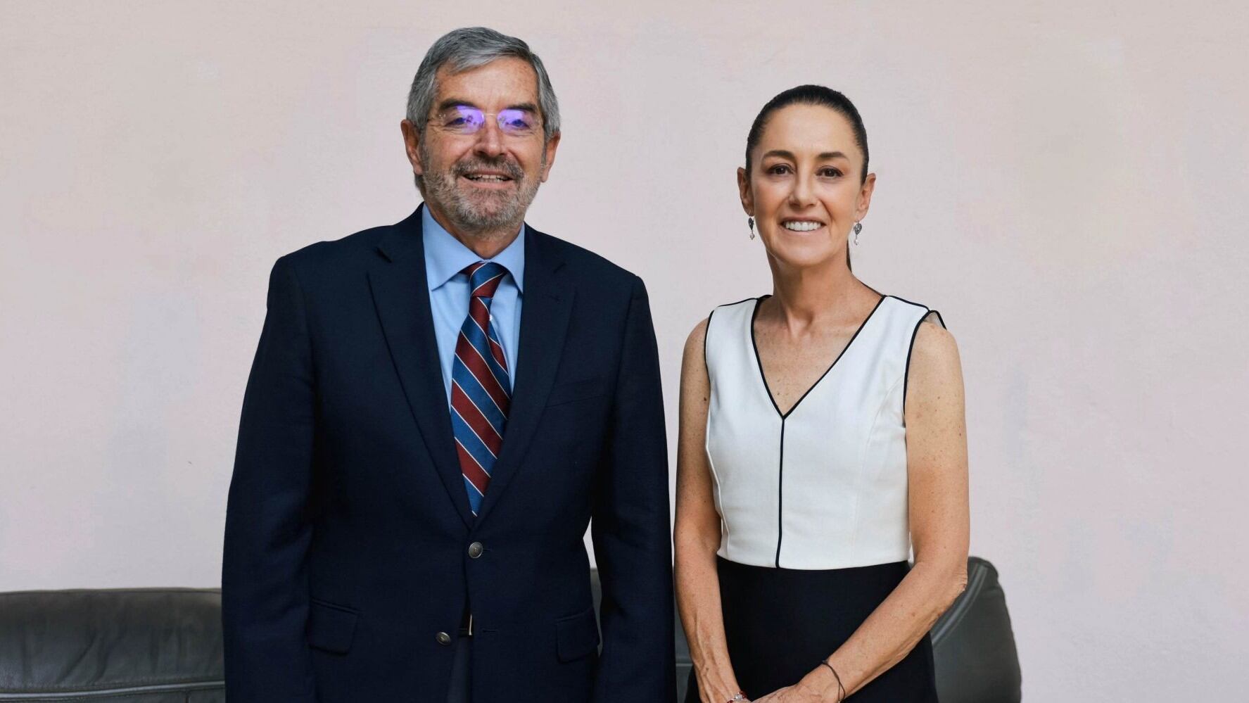 Claudia Sheinbaum y Juan Ramón de la Fuente