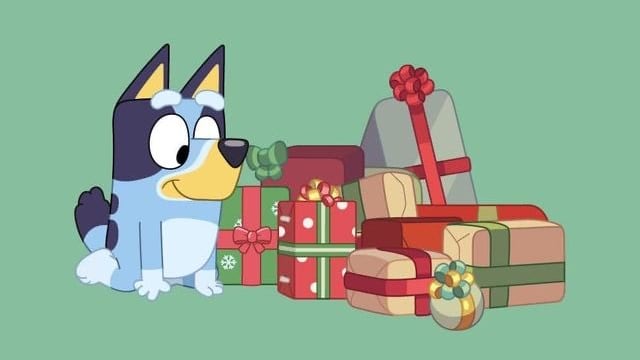 7 tarjetas navideñas de Bluey para imprimir y regalar en Navidad
