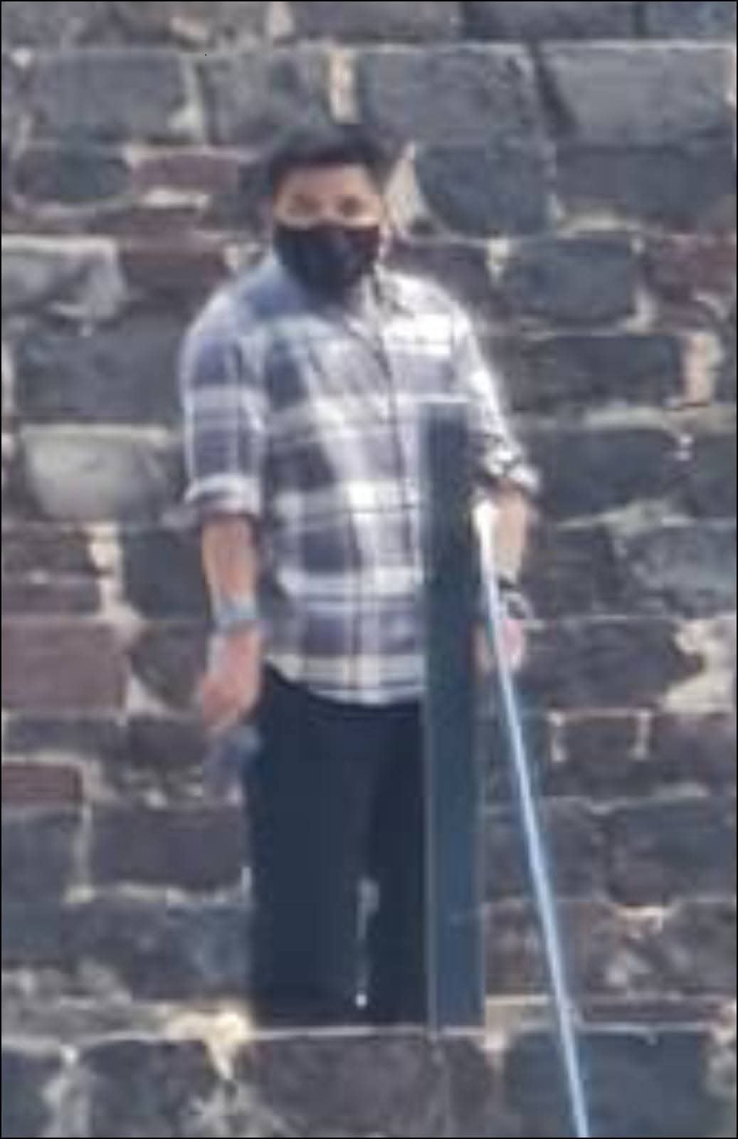 Foto del presunto tirador tras ataque en Teotihuacán