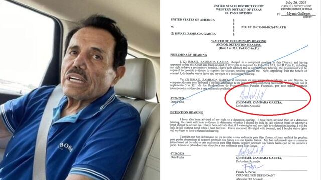 El Mayo Zambada se declara no culpable y rechaza audiencia preliminar