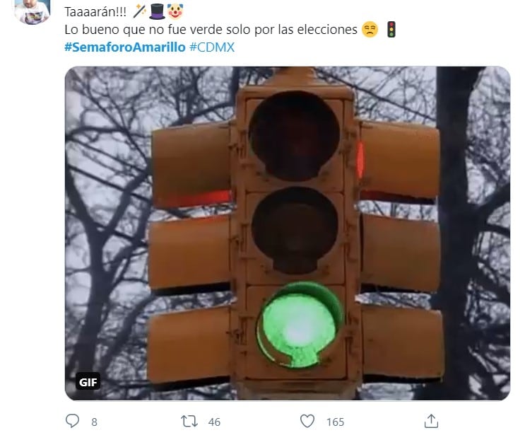 Memes por Semáforo amarillo en CDMX