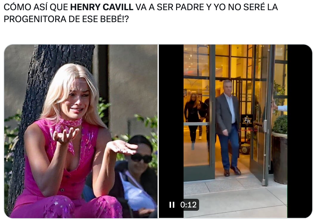 Los memes lloran porqué Henry Cavill será papá con Natalie Viscuso
