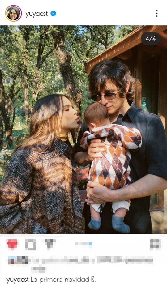 Yuya comparte foto familiar con Mar y Siddhartha.