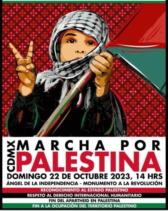 Marcha por Palestina en CDMX