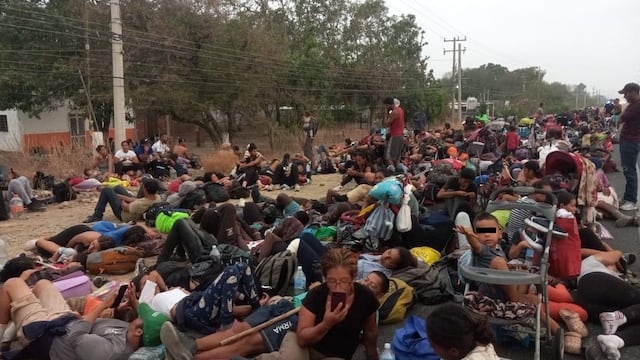 Caravana migrante 2024 en Oaxaca