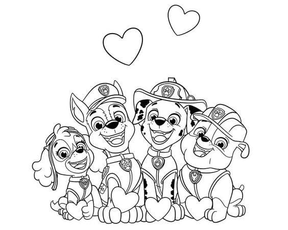 Dibujos de Paw Patrol para el Día de las Madres