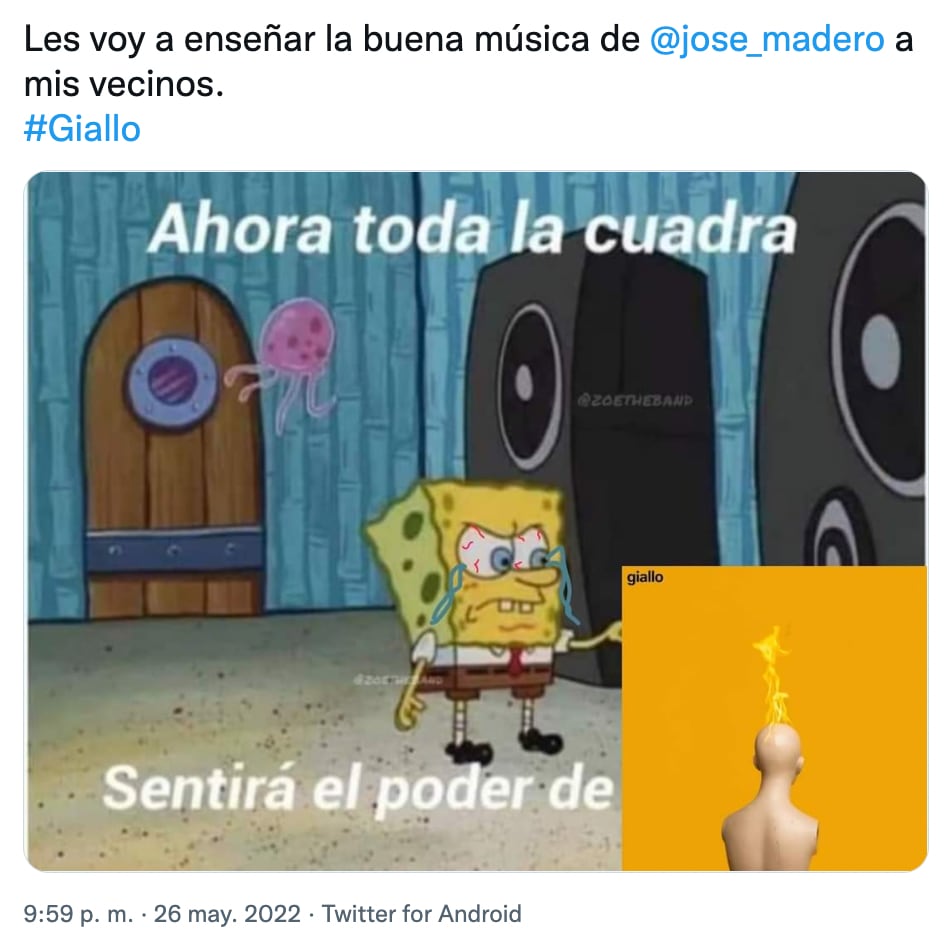 Meme por disco de José Madero