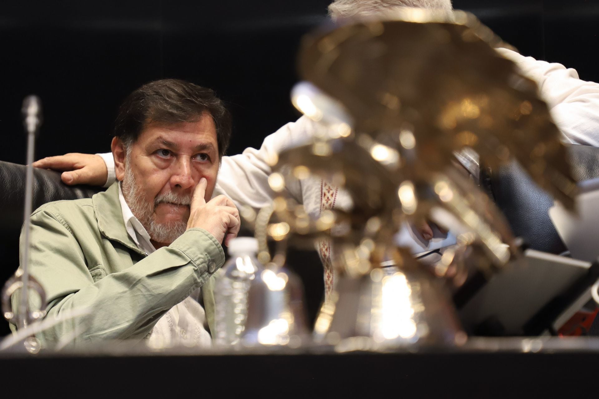 El presidente de la Mesa Directiva del Senado, Gerardo Fernández Noroña