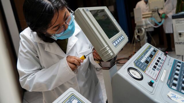Ventiladores médicos.