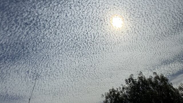 Cielo nuboso en Puebla