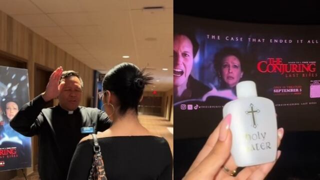 Funciones de El Conjuro: Los Últimos Ritos van con sacerdote y agua bendita