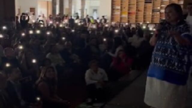 Se fue la luz en un evento de Xóchitl Gálvez en Querétaro