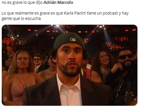 Usuarios mutean a Adrián Marcelo y Karla Panini por su gordofobia.