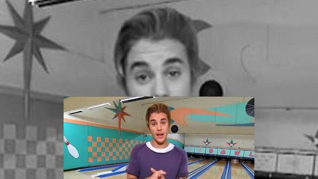 Justin jugando bolos