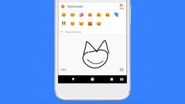 El nuevo buscador de emojis en Gboard.