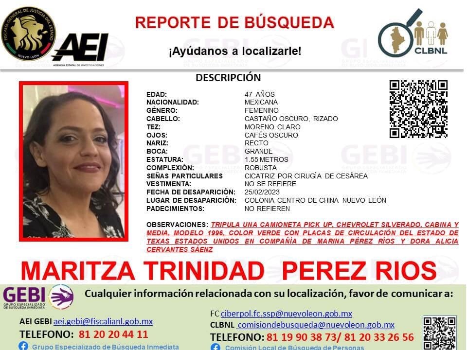 Ficha de búsqueda de Maritza
