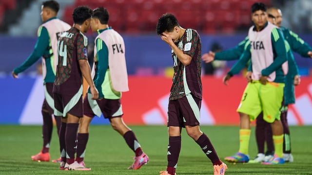 La Selección Mexicana tras la derrota ante Argentina en el Mundial Sub-20.