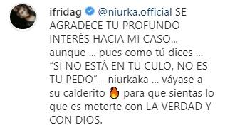 Frida Sofía le responde a Niurka
