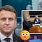 Emmanuel Macron esconde bolsa sospechosa tras ser sorprendido con Friedrich Merz y Keir Starmer
