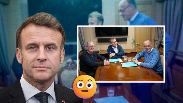 Emmanuel Macron, Friedrich Merz y Keir Starmer