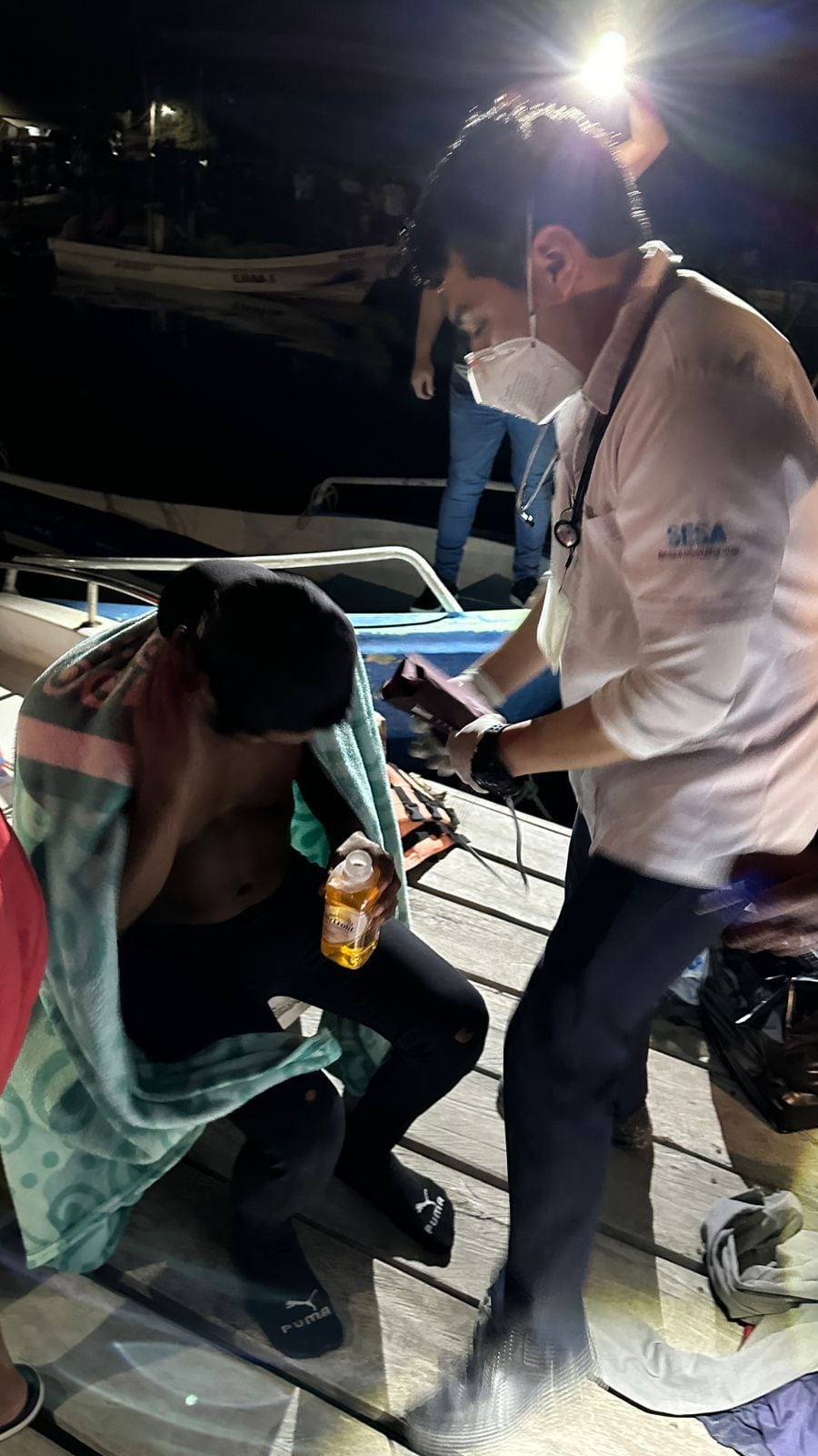 Rescatan a pescadores que zarparon de Chiquilá