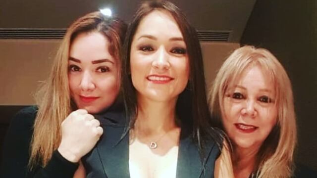 Sherlyn junto a su hermana Silvia Criselle