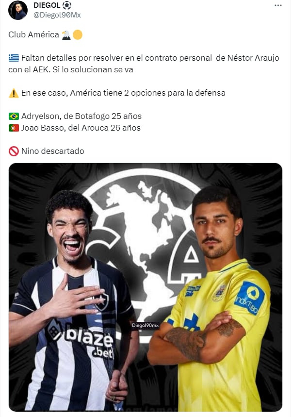Brasileños al Club América
