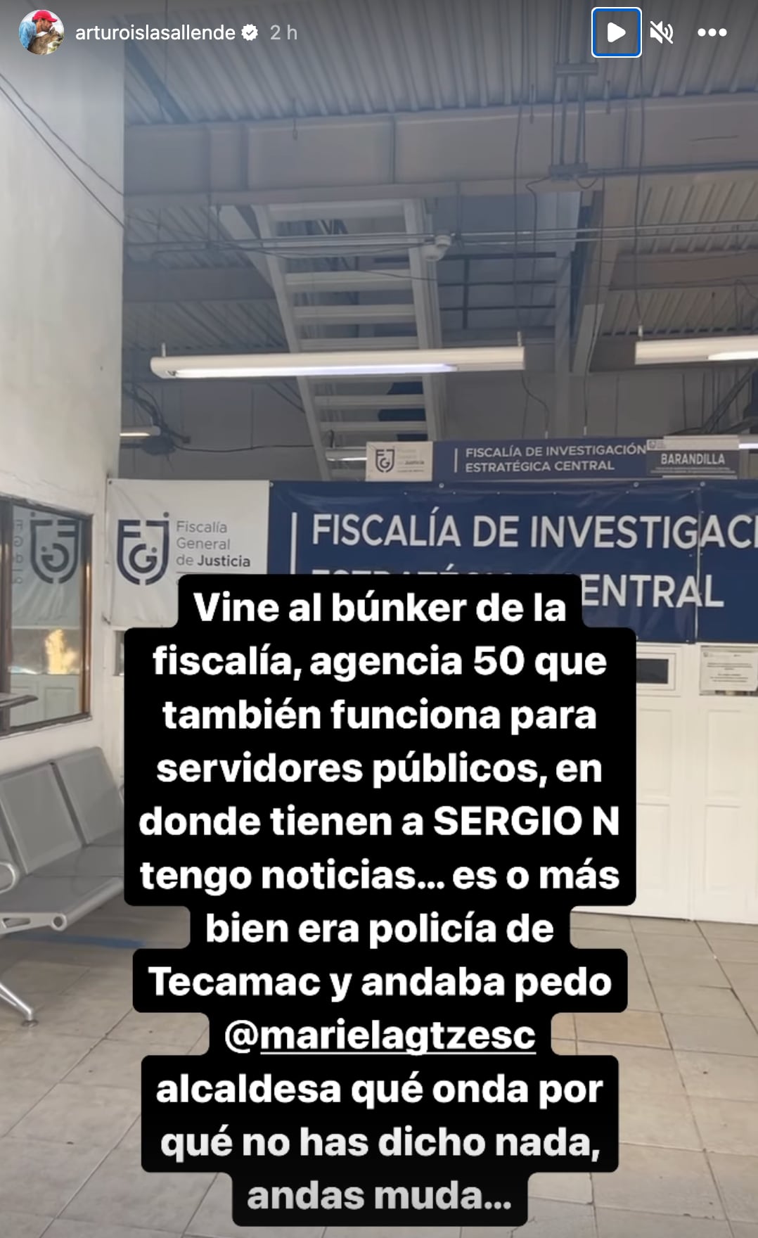 Arturo Islas acudió a la Fiscalía de la CDMX