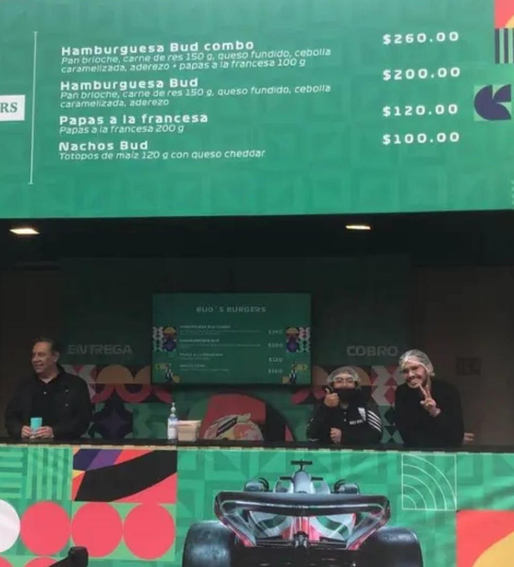 Precios de la comida en el Gran Premio de México 2024