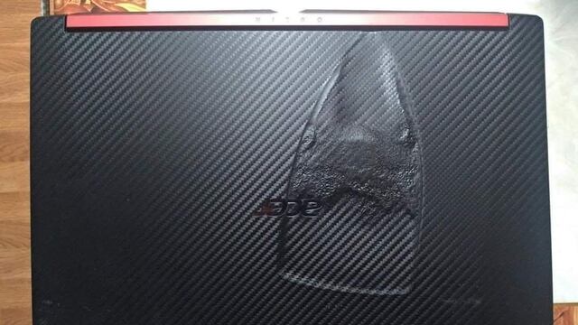 Computadora derretida