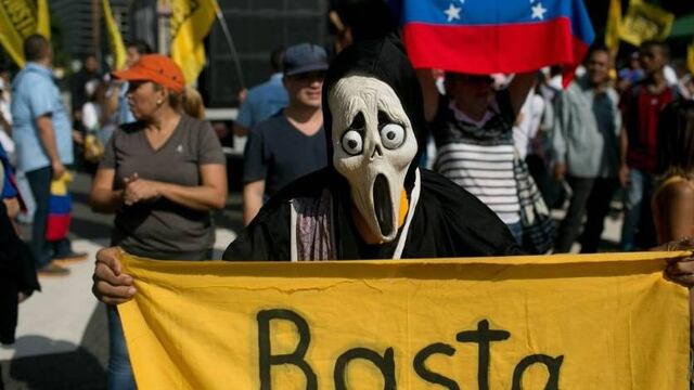 Marcha en Venezuela. Presencia militar.
