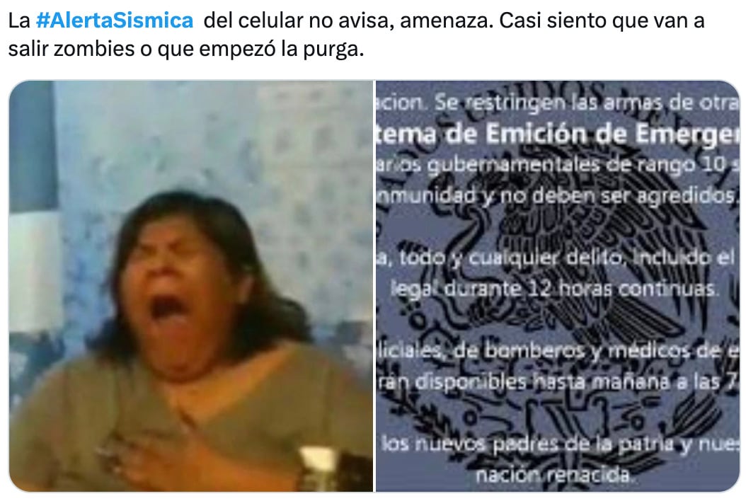 Memes del simulacro nacional 2025