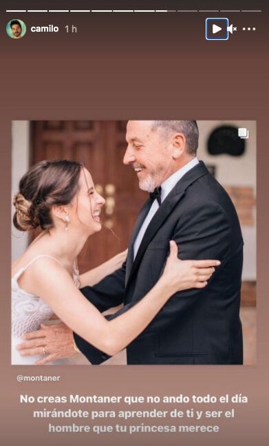 Evaluna junto a su padre Ricardo Montaner