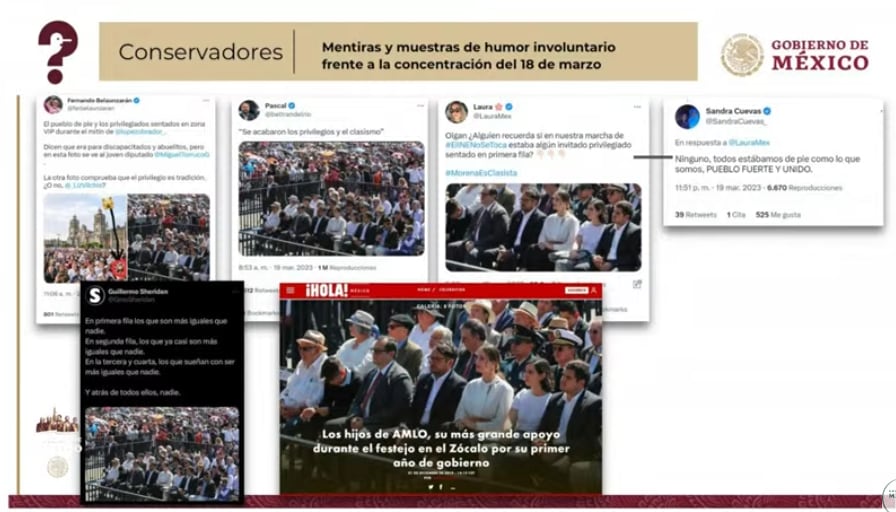 Quién es quién en las mentiras de la semana de hoy 22 de marzo