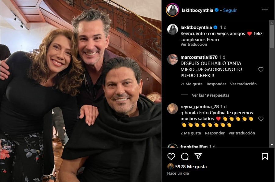 Cynthia Klitbo y Francisco Gattorno