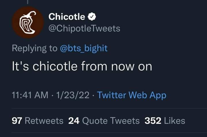 BTS: Jungkook pronuncia mal ‘chipotle’ y famoso restaurante le responde