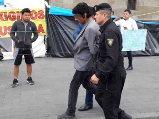 Detenido en Palacio Nacional