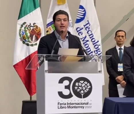 Samuel García en la Feria Internacional del Libro Monterrey 2022