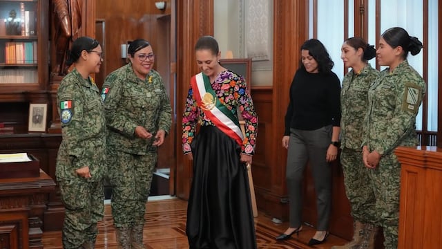 Así confeccionaron el vestido artesanal que Claudia Sheinbaum