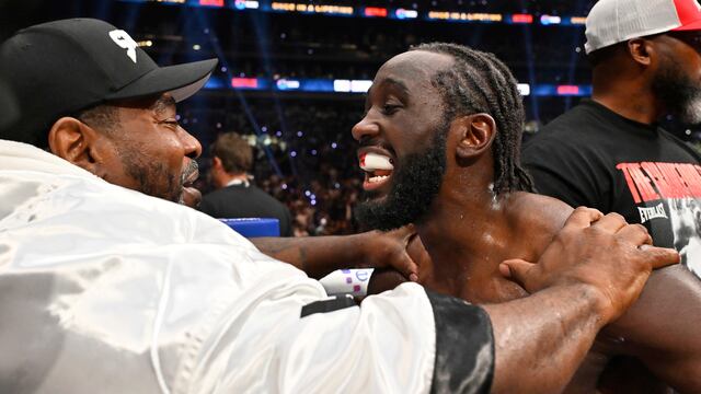 Terence Crawford tras vencer al Canelo Álvarez.