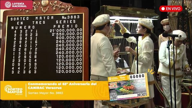 Resultados Sorteo Mayor 3883 de Lotería Nacional en vivo: ganadores de hoy 18 de abril