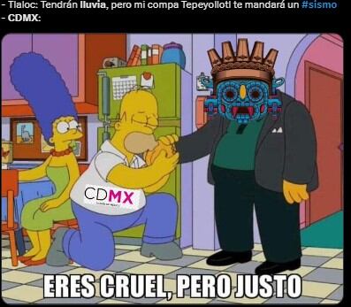 Memes sismo y lluvia en CDMX