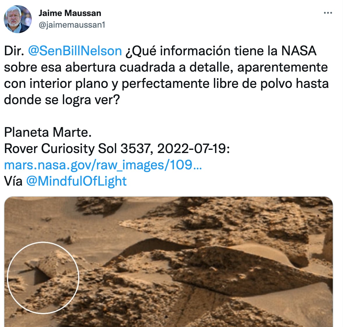 Tuit de Jaime Maussan