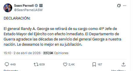 Despiden a Randy George